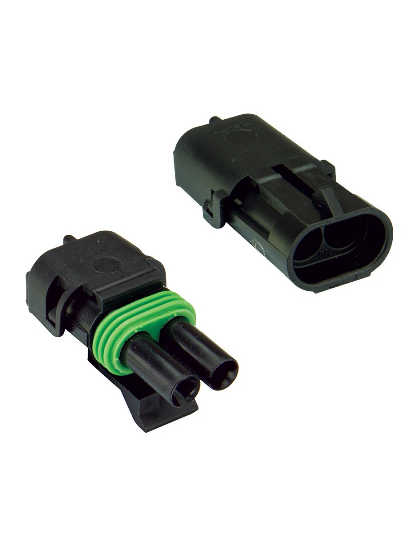 Weather Pack Complete Connector Set - 2 Pins