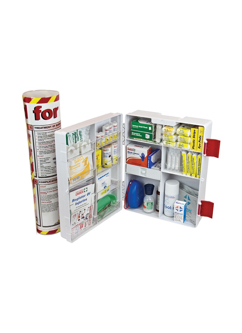 Burns First Aid Kit Wall Mount Plastic Case