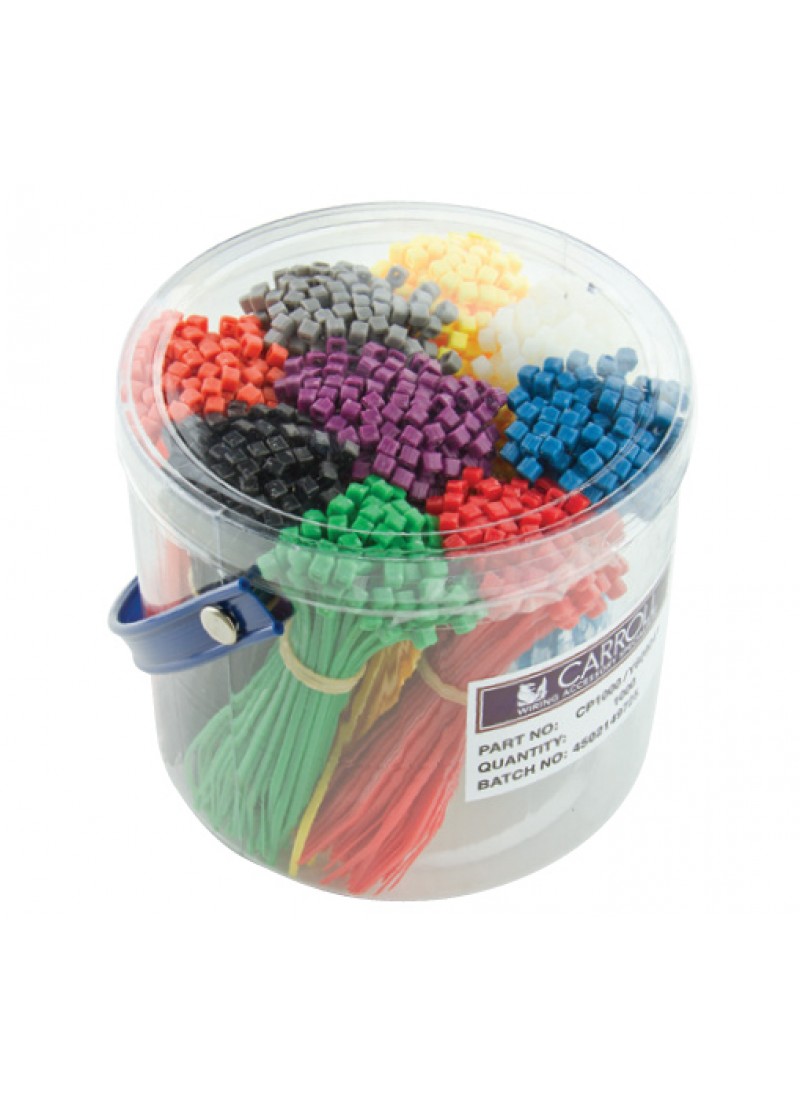 coloured cable ties