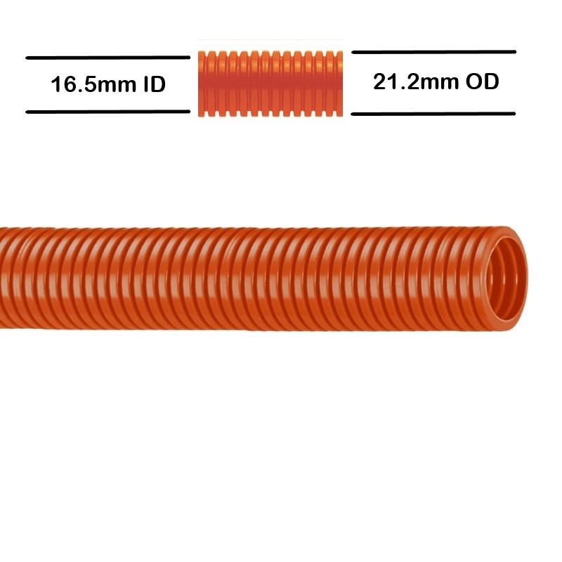 Harnessflex EVO Conduit - NC, Orange, Standard Weight, PA6, NC20 - 50m