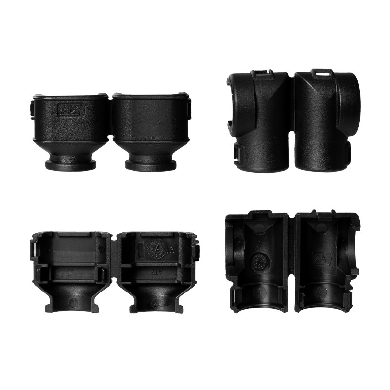 Harnessflex Backshell 90° Elbow, 2 Way AMPSEAL 16, Low Profile