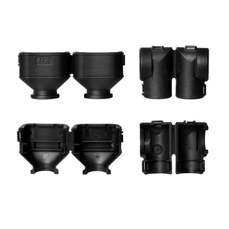 Harnessflex Backshell 90° Elbow, 4 Way AMPSEAL 16, Low Profile