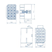 6007 Series Connector Complete Sets - 15 Pins