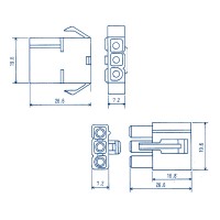 6007 Series Connector Complete Sets - 3 Pins