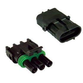 Weather Pack Complete Connector Set - 3 Pins