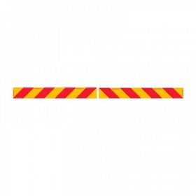 Rear Marker Plate Set - 100 x 800mm